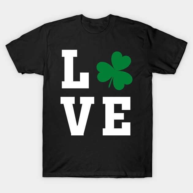 Love one Irish Shamrock - Tshirt T-Shirt by gastaocared